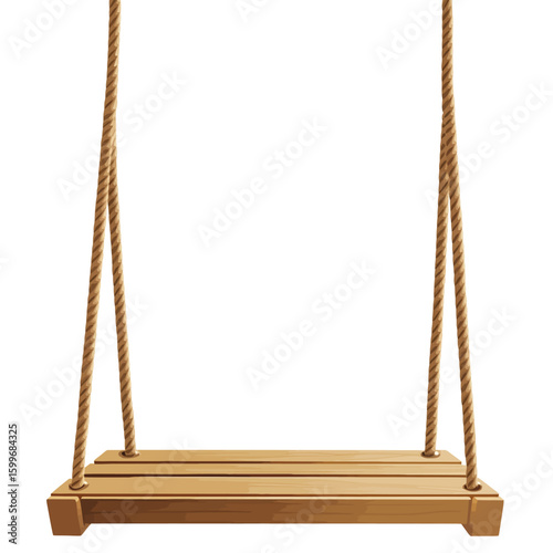 old wooden swing