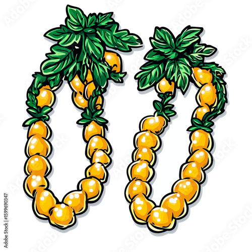 Beads vector illustration 