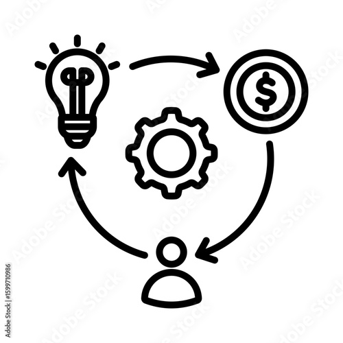 Business Model Icon.