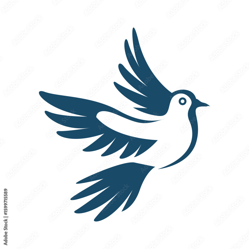 Obraz premium Pigeon logo icon design