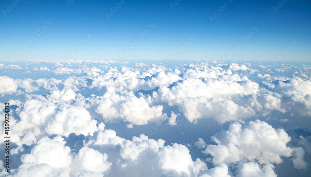 Naklejka premium Clouds above the sky