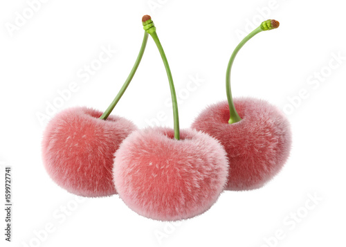 Fluffy Cherries: These plush cherries are a creative and eye-catching blend of the familiar and the fantastic, a whimsical twist on a classic fruit, creating a soft and dreamy aesthetic.
