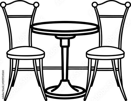 set of black chairs
