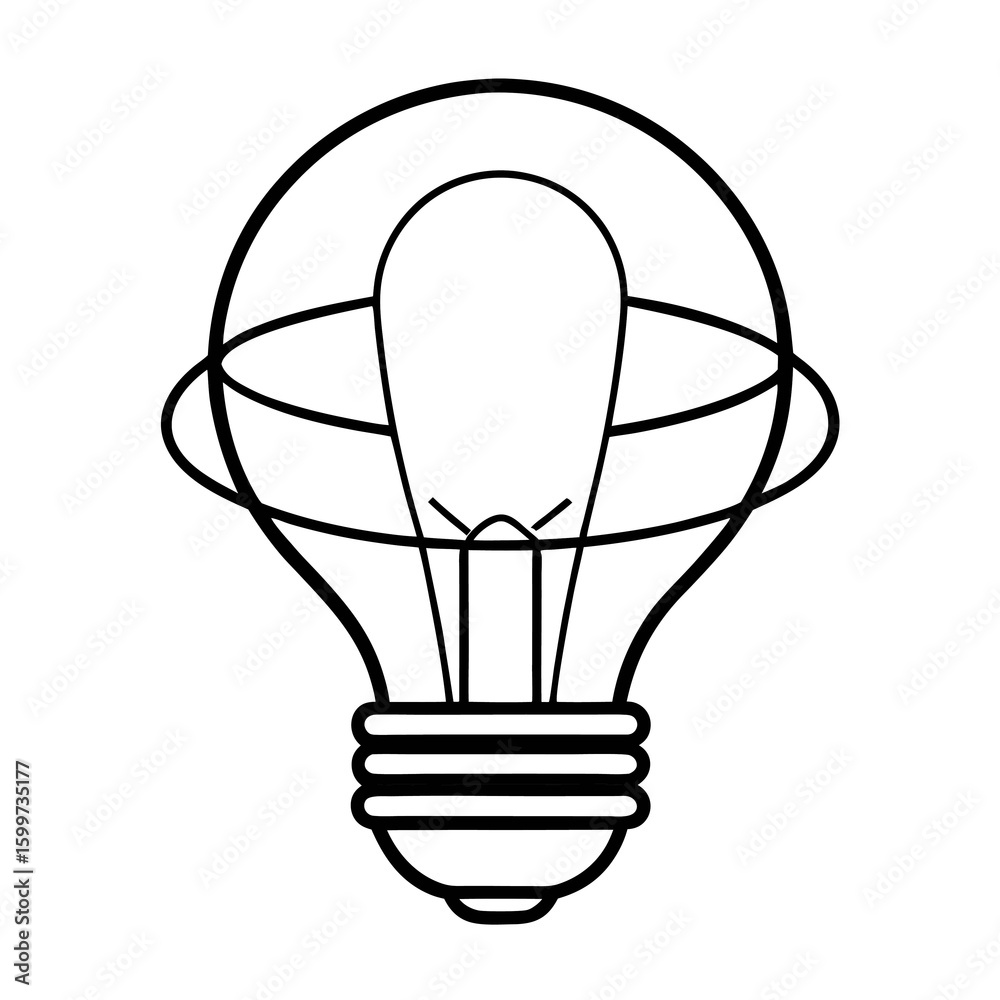 Obraz premium light bulb vector illustration