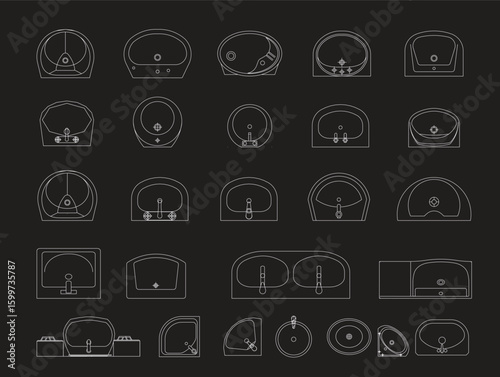 Floor Plan Icons for Bathroom Design