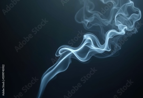 intricate smoke patterns atmospheric art dramatic contrast dark background curved shapes flowing textures evocative visuals, design, movement, curves, clouds, waves
