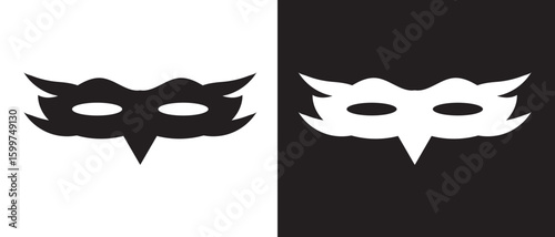 eye mask and face mask icon vector illustration.