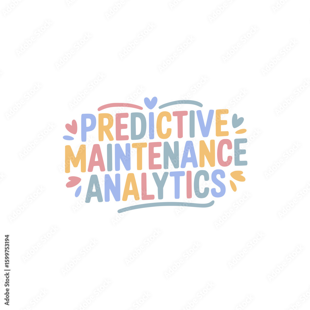 Obraz premium Predictive Maintenance Analytics Sticker