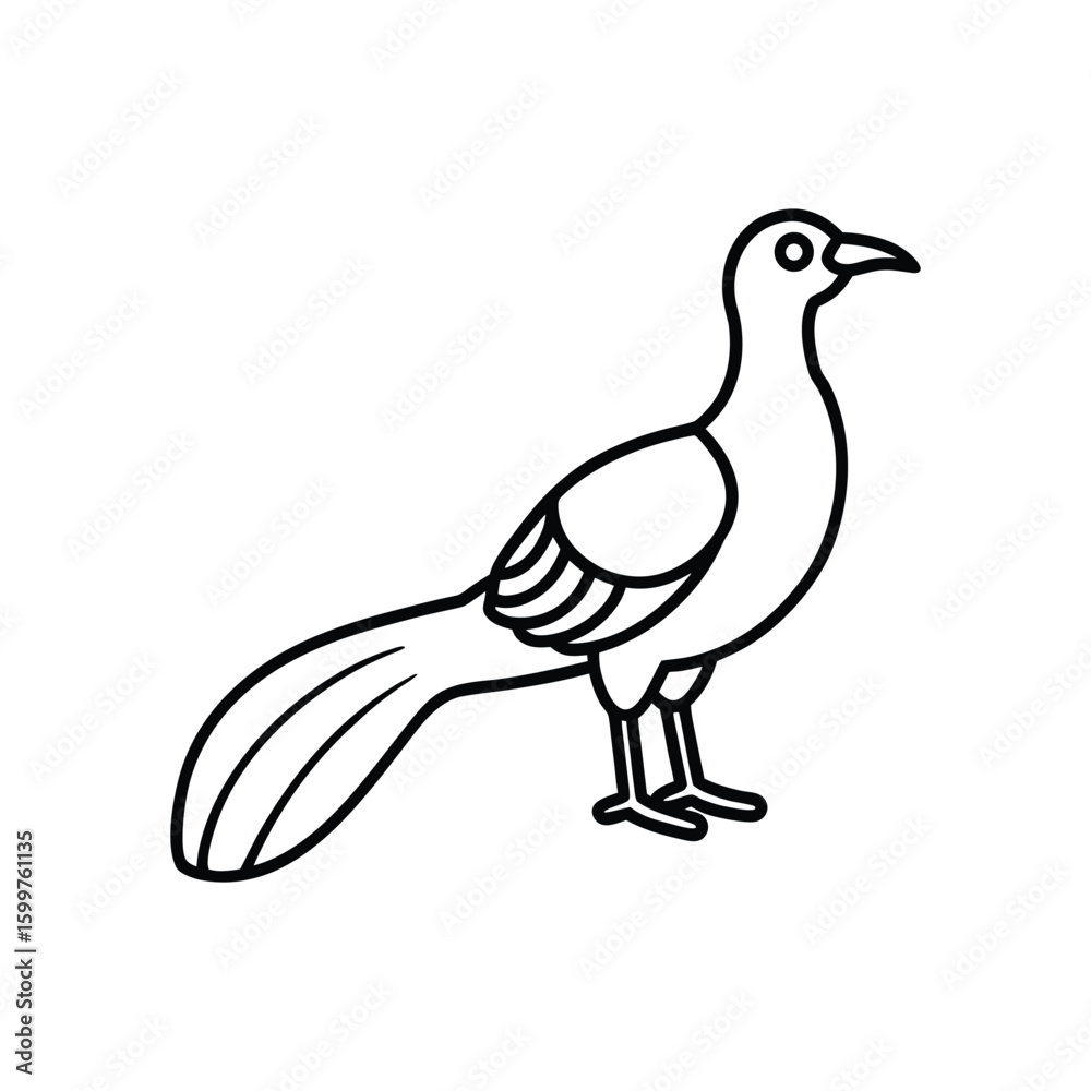 Obraz premium A elandor Line art vector illustration.