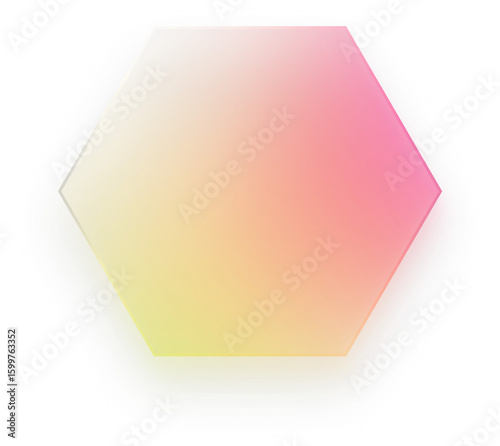 Hexagon Glass Effect Hexagon Rainbow Hexagon Gradient Horizontal Hexagon Shape Transparent PNG