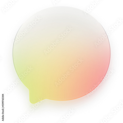 Messenger Glass Effect Messenger Rainbow Messenger Gradient Messenger Bubble Shape Transparent PNG