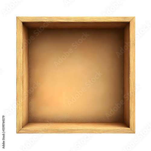 Wooden container with vintage tones showcasing rustic charm and versatile application