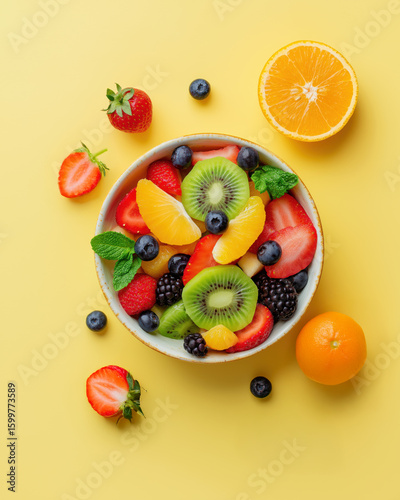 Citrus Splash Fruit Bowl — Colorful Clean Eating with a Pop