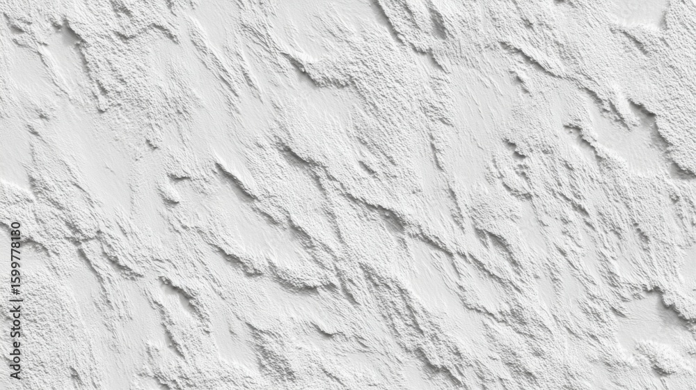 Naklejka premium A textured white surface displays a series of subtle patterns and elevations. This versatile backdrop is suited for artistic projects, design elements, or photography in different contexts.