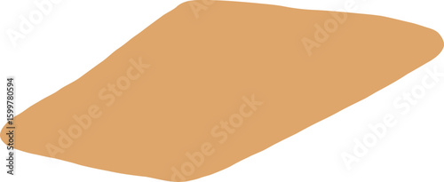 Freeform Terracotta Diamond Shape