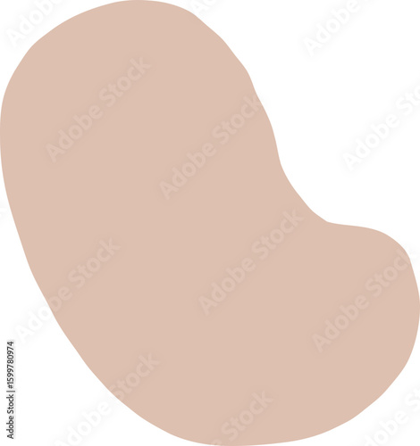 Freeform Blush Pink Bean Form