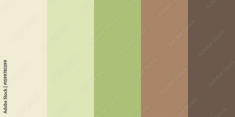 Obraz premium Earthy Pastel Color Palette – Editable EPS Vector Swatch for Organic Design