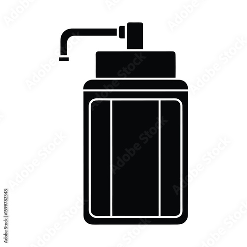 Water filter vector on white background