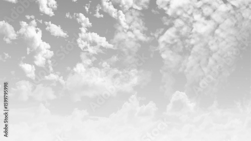 A gray sky with clouds. Cumulonimbus clouds in the sky