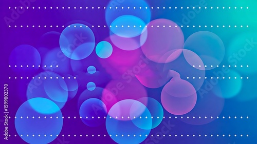 Vibrant abstract background with colorful circles and modern design

