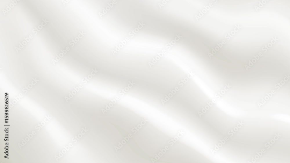 Abstract waving white textile background milk creamy oil wavy texture surface liquid pattern wave silk satin fabric cloth fluttering material animation motion design business ads wallpaper