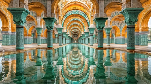 Stunning Reflection in the Royal Palace of Marrakech