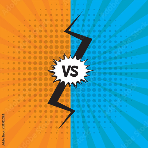 versus theme split in half.