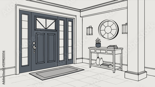 Front door entrance foyer interior design ideas and home decor inspiration for modern house design 100