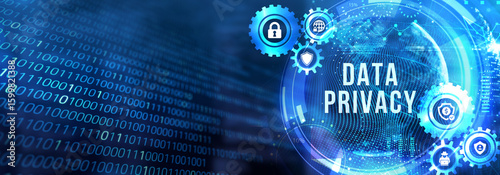 Cyber security data protection business technology privacy concept. 3d illustration