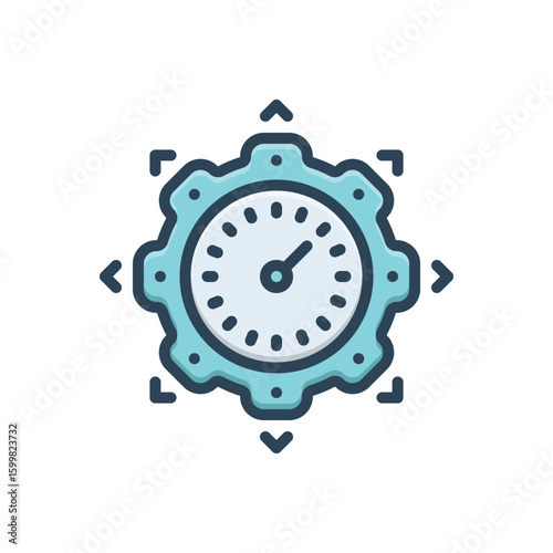 Color illustration icon  for top performance