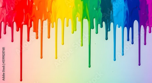 Melting Crayons in Rainbow Order