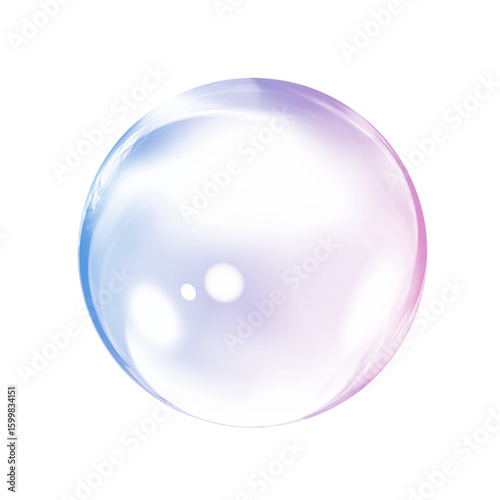 soap bubbles isolated