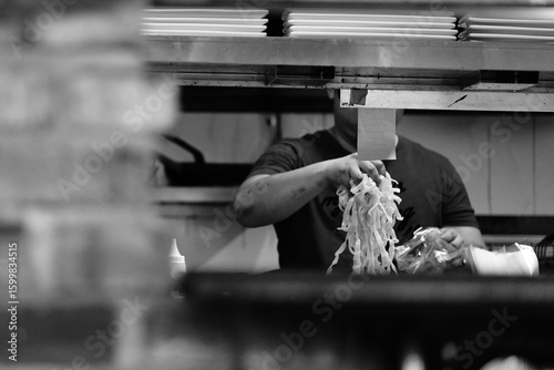 Chef working in the kitchen