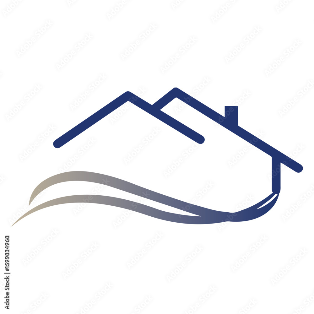 Logo house. House for card or logo Logo house. House for card or logo