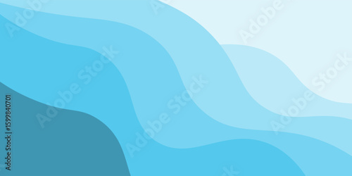 Abstract blue wave background. dynamic shape composition, subtle color gradations, suitable for your design templates such as poster, vector