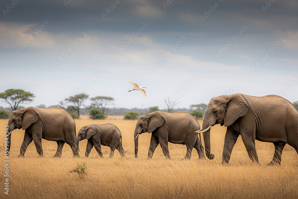 Fototapeta premium Gentle Giants on the Move