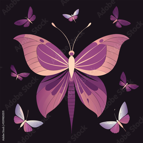 butterfly on isolate background 