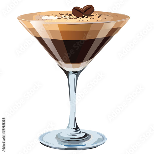 Espresso Martini coffee vodka cocktail strong liquor drink