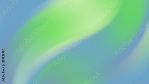 Abstract Blurred Gradient Background in Green and Blue Hues