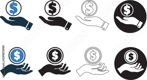 Dollar, money, pay, protection, secure icon