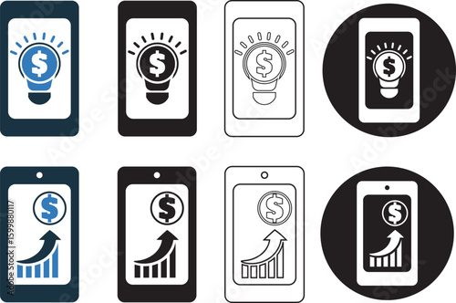 Creative, idea, innovation, mobile, phone icon