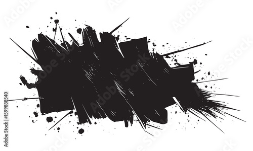 Brush Stroke Vector for High-Impact Artistic Overlays and Urban Art