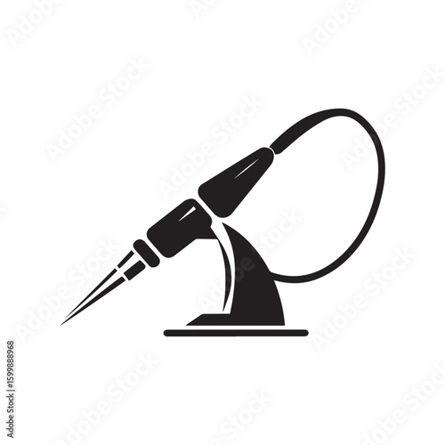 Soldering Iron Silhouette for Electronics Repair and Assembly