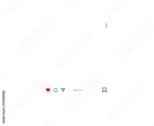 Blank social media instagram empty photo card frame,  Template mockup for design, . Post template, 