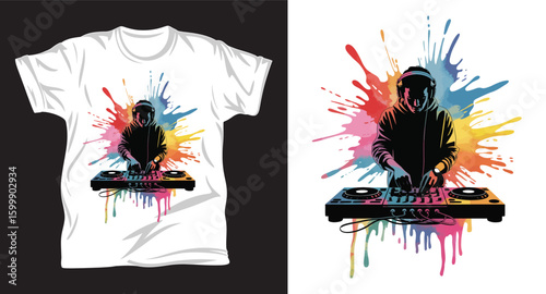 Music graphic t shirt design print