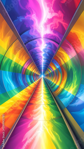 Rainbow Tunnel Energy Vortex.