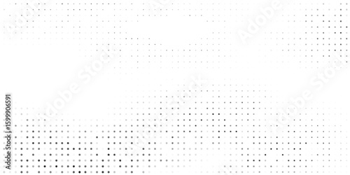 Design mesh halftone gradient texture. Vanishing polka dot background. Repeating dots gradation pattern art