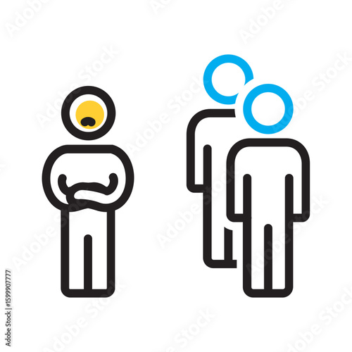 Vector multi color icon for Stand alone