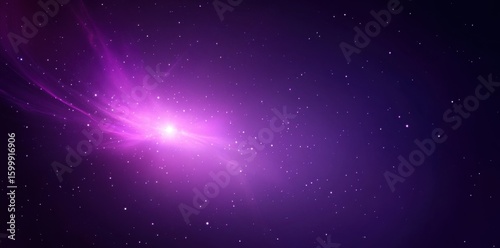 Radiant purple nebula with glowing light and scattered stars, evoking a sense of wonder, mystery, and the infinite possibilities of the universe.