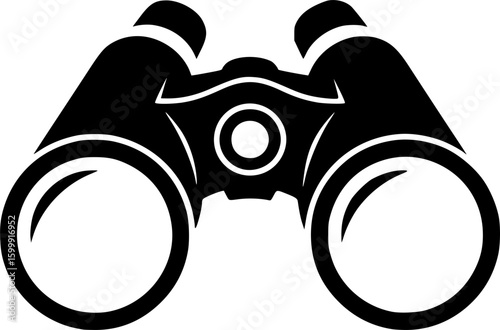 binocular icon vector illustration